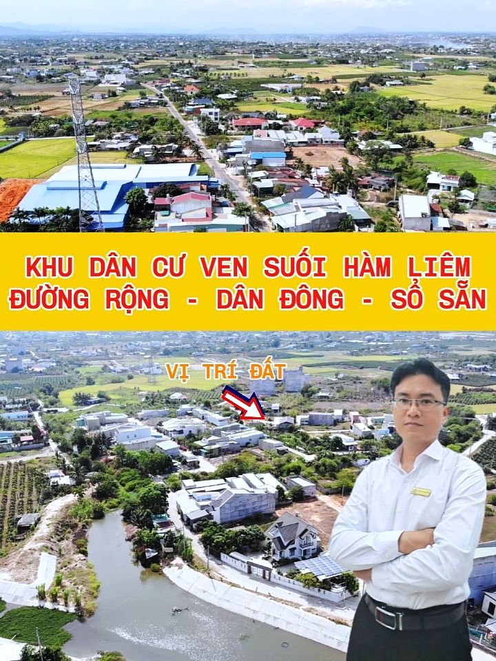 Đất thổ cư 200m² xã Hàm Liêm giá chỉ 1.1 tỷ - Cơ hội đầu tư tuyệt vời!