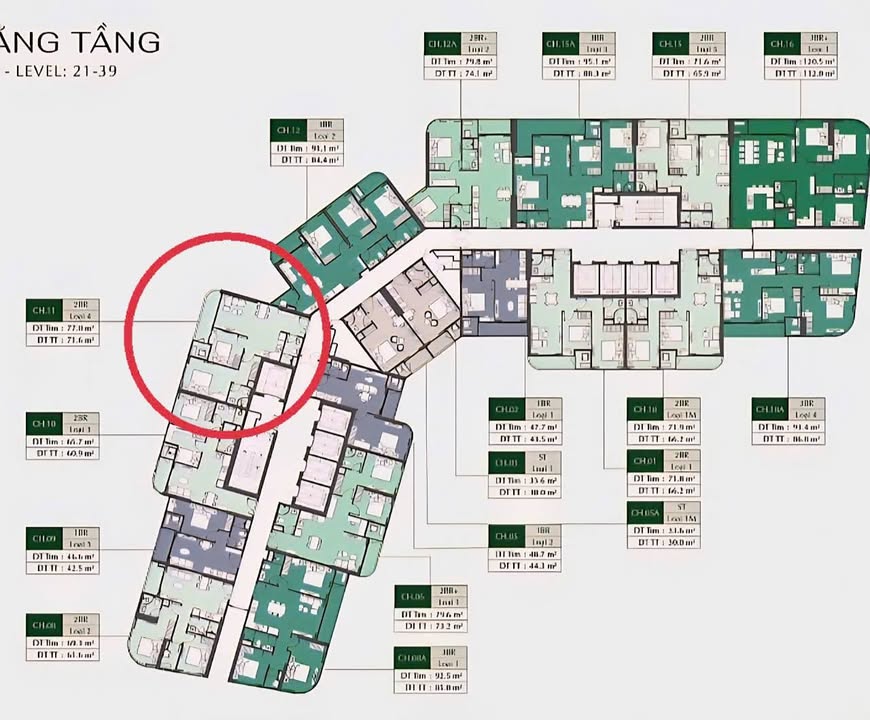 Căn hộ Vinhomes Smart City Tây Mỗ 72m² giá 6.9 tỷ - Tầng trung, view thoáng mát!