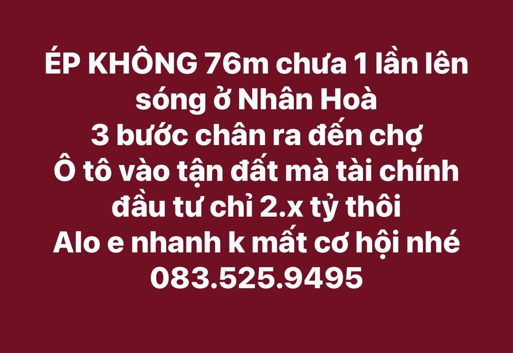 Nhà riêng tại Nhân Hòa, Mỹ Hào 76m² giá 2 tỷ - Đầu tư vàng cho bạn!