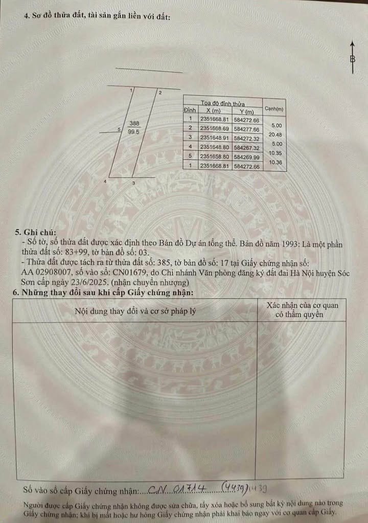 Đất nền 99.5m² tại Đông Sơn, Quang Tiến - Giá chỉ 3.98 tỷ, thương lượng ngay!