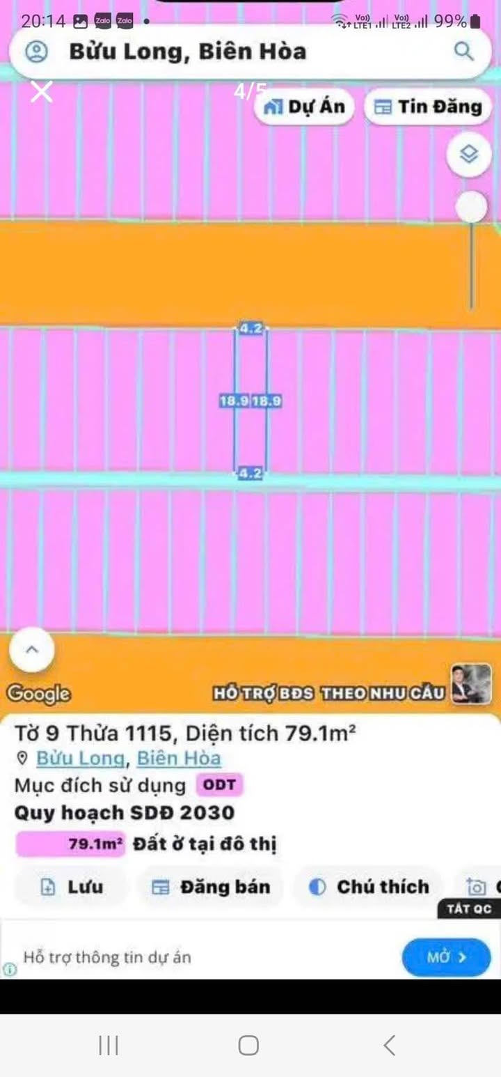 Đất Bửu Long Biên Hòa 74.6m² giá 3.5 tỷ - Cơ hội đầu tư sinh lời cao!