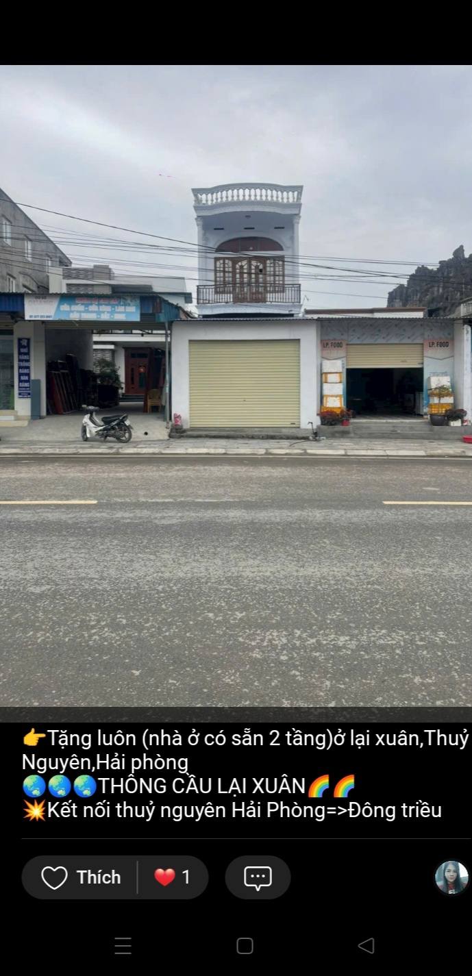 Nhà 2 tầng mặt đường 352, Thủy Nguyên, Hải Phòng giá 2 tỷ - Đầu tư sinh lời cao!
