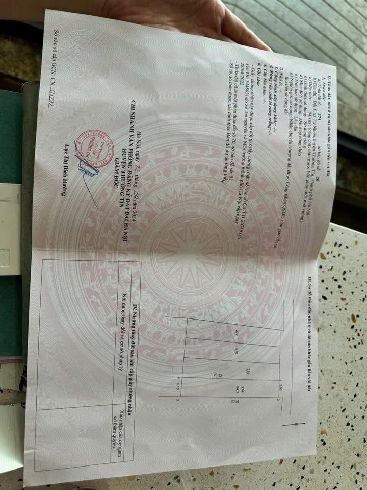 Đất Tự Nhiên Thường Tín 94m² giá 2.82 tỷ - Nở hậu đón tài