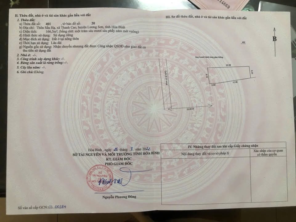 Đất mặt tiền Quốc lộ 21, Lương Sơn, 166.5m², giá 2 tỷ - Cơ hội đầu tư hấp dẫn!