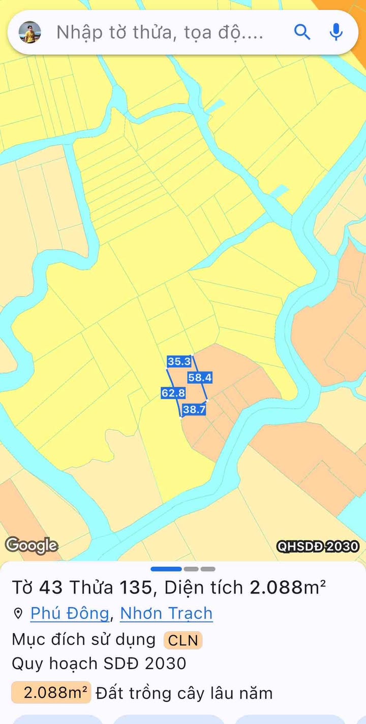 Đất cây lâu năm xã Phú Đông, Nhơn Trạch 1000m² giá 1.35 tỷ - Cơ hội đầu tư hấp dẫn!