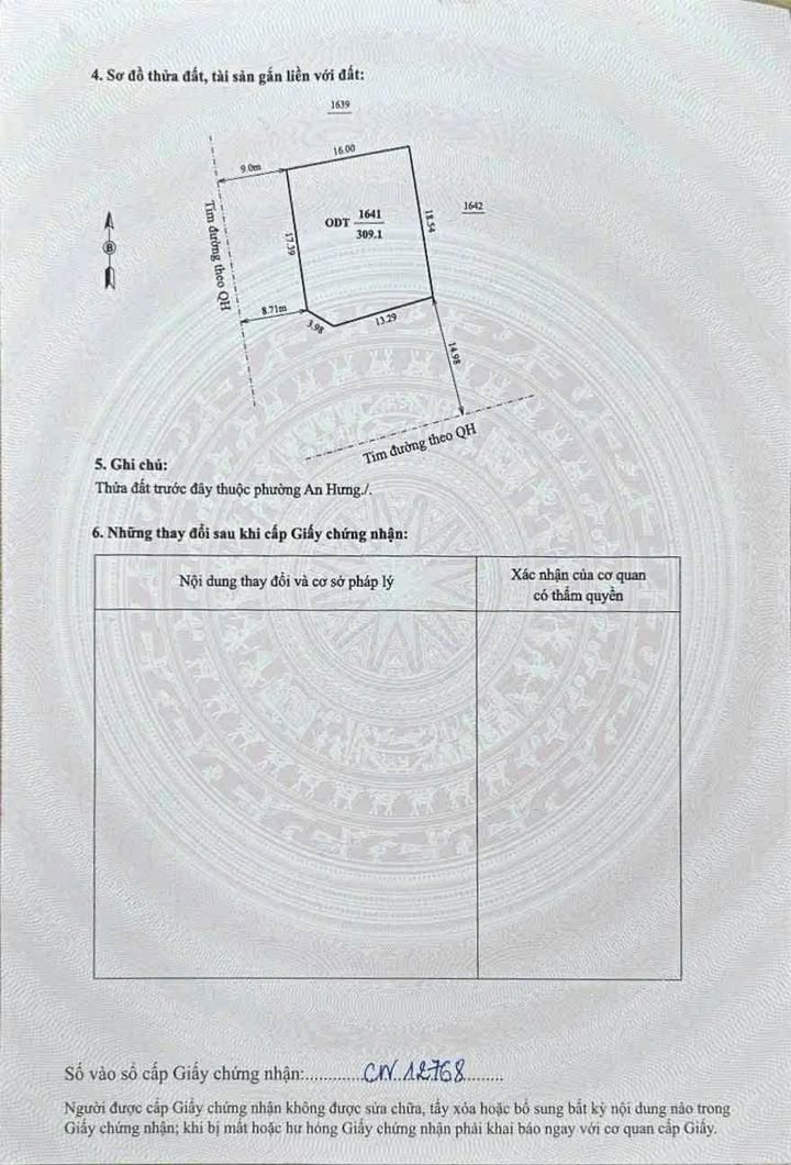 Đất biệt thự mặt tiền 2776m² phường An Hưng, Thanh Hoá - Cơ hội đầu tư hấp dẫn!