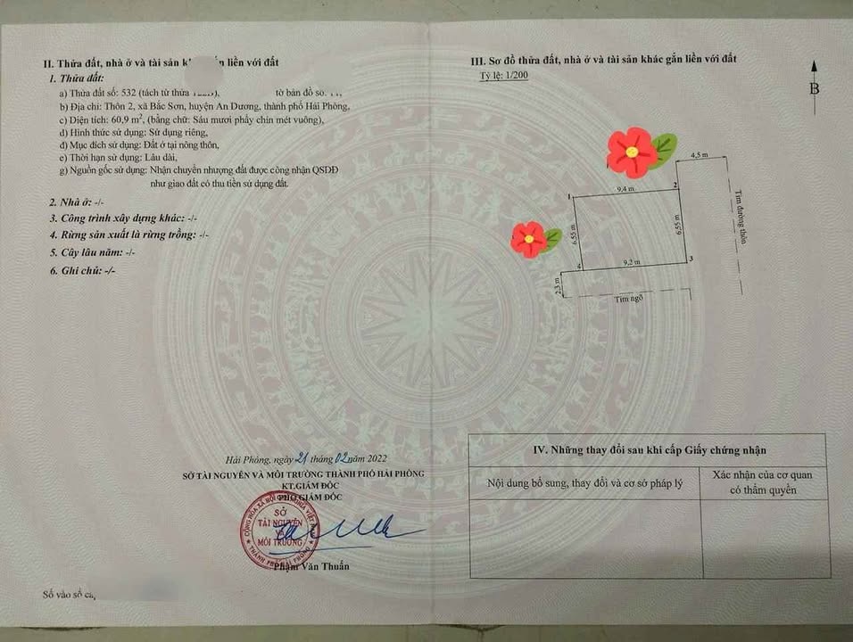 Đất nền 61m² tại Bắc Sơn, An Dương - Giá chỉ 2 tỷ - Cơ hội đầu tư tuyệt vời!