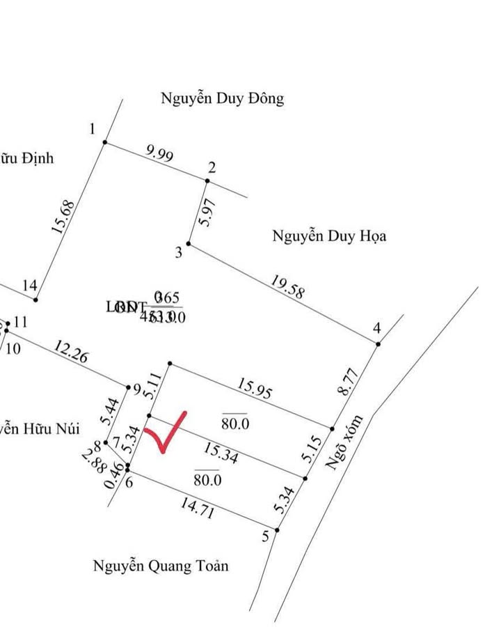 Đất nền Phú Nghĩa, Chương Mỹ 80m² giá 2 tỷ - Đầu tư tiềm năng ngay trung tâm!