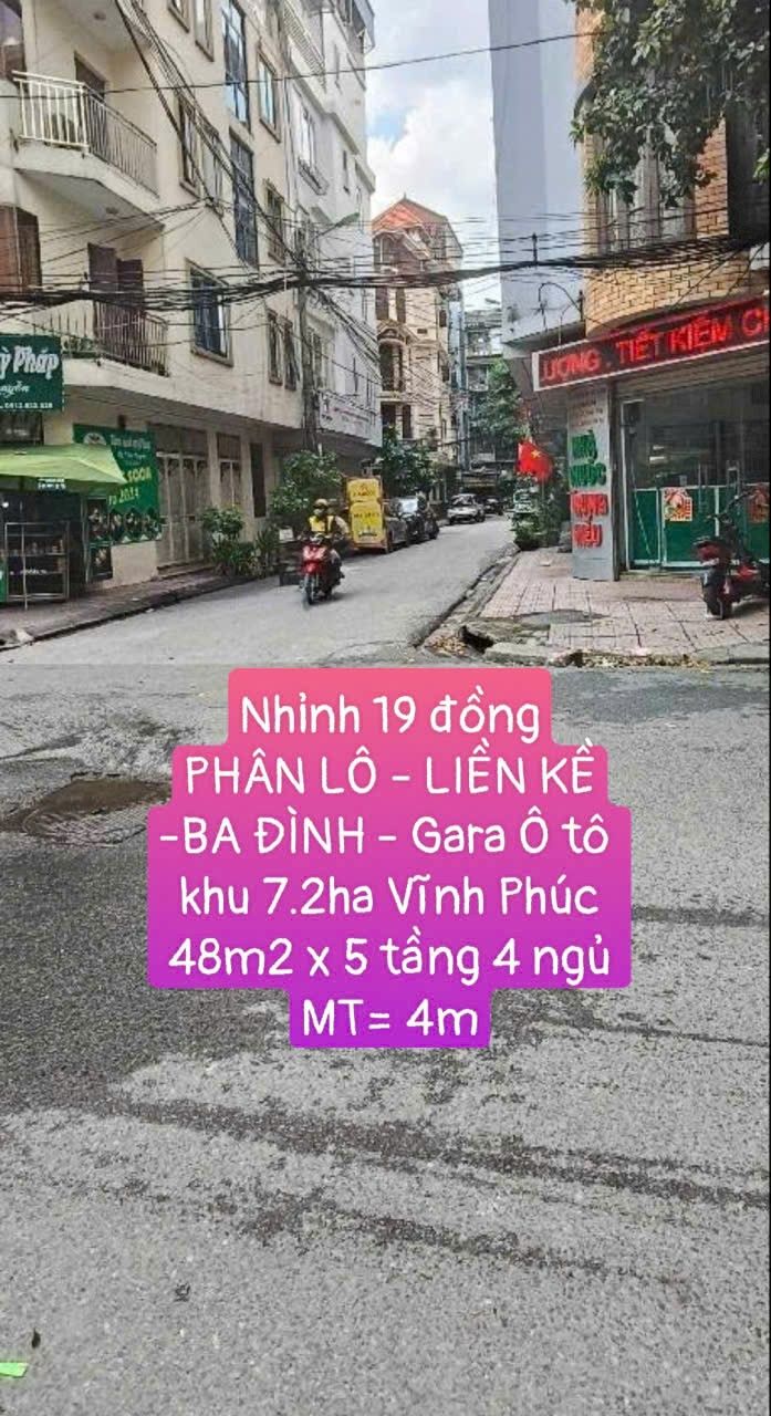 Nhà liền kề Ba Đình Vĩnh Phúc 48m² giá nhỉnh 19 tỷ - Thiết kế hiện đại, thoáng mát!