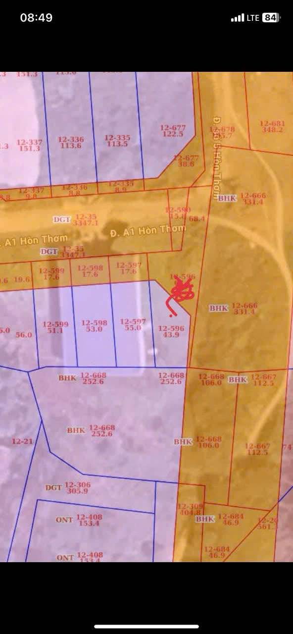 Đất nền Hòn Thơm Vĩnh Ngọc 44m² giá 1.05 tỷ - Vị trí đẹp hai mặt tiền!