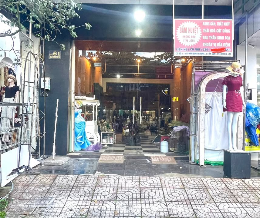 Cho thuê mặt bằng 154m² tại 61 Phan Đình Phùng, Pleiku - Vị trí đắc địa, thuận tiện kinh doanh!