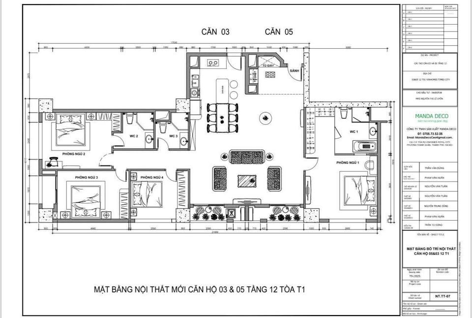 Căn hộ Times 458 Minh Khai 186m² giá thỏa thuận - Căn góc 2 mặt thoáng