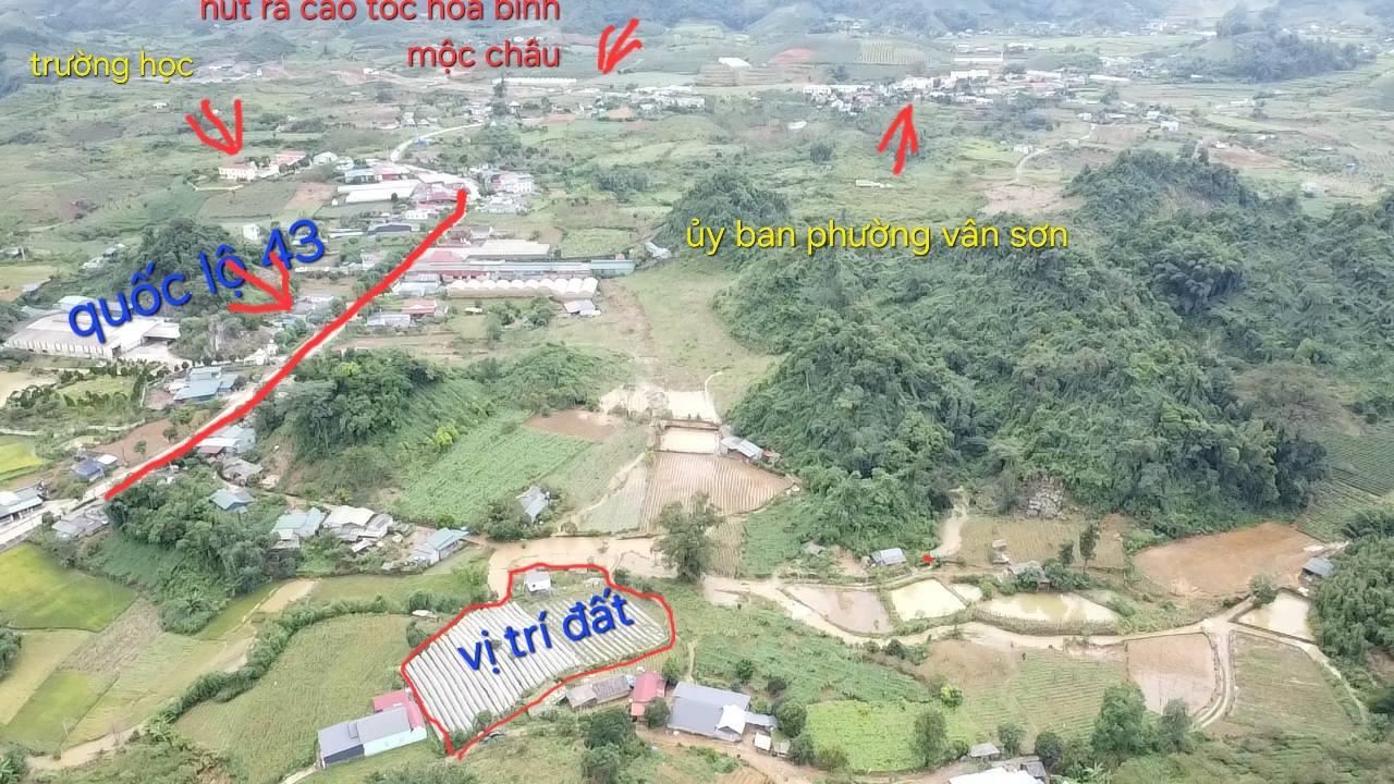 Đất thổ cư Vân Sơn Mộc Châu 3000m² - View suối đẹp, giá thỏa thuận!