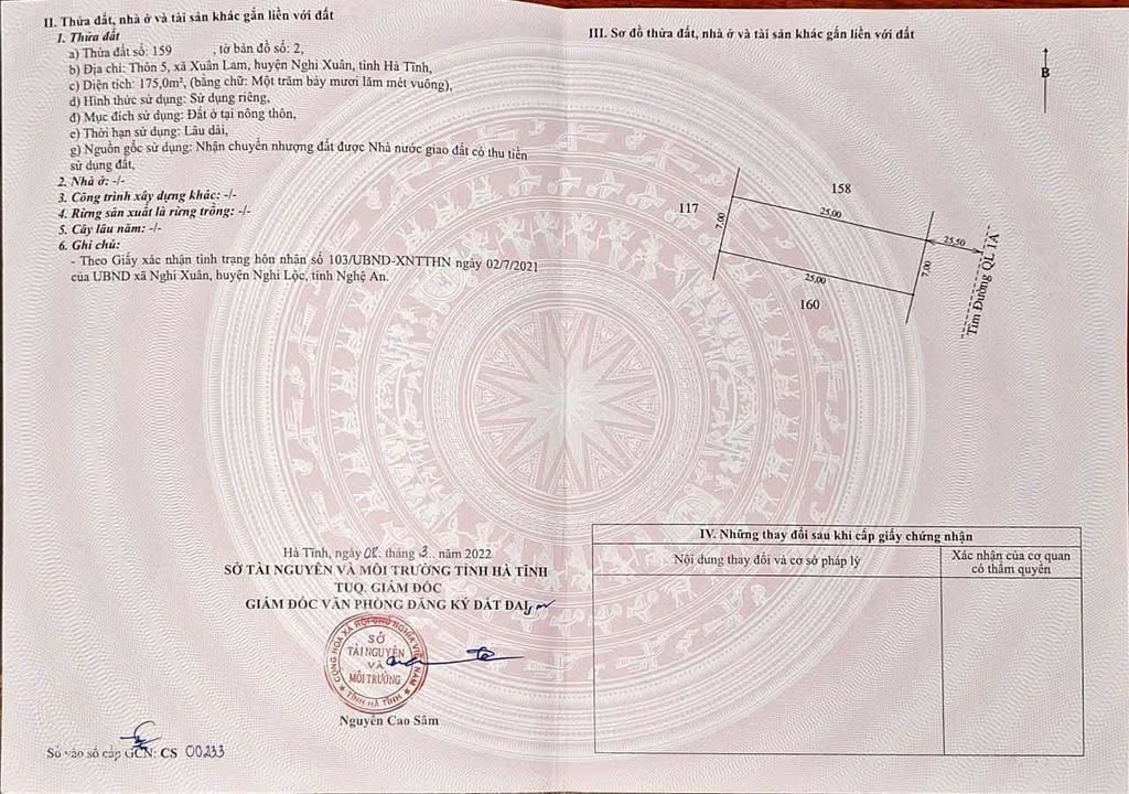 Đất kinh doanh mặt đường Quốc lộ 1A, xã Xuân Lam, 175m² chỉ 1 tỷ - Đầu tư sinh lời ngay!