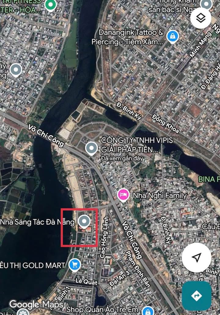 Đất nền Hoà Quý, Ngũ Hành Sơn 166m² giá 7.1 tỷ - Lô góc sát sông, pháp lý rõ ràng!