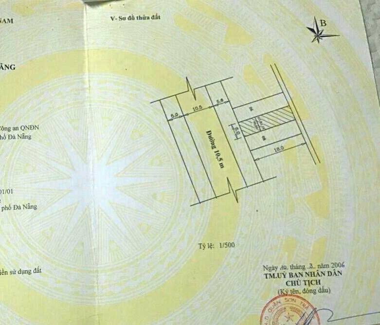 Đất nền đường Vũ Ngọc Nhạ, Sơn Trà, 180m² giá 27 tỷ - Cơ hội đầu tư hấp dẫn!