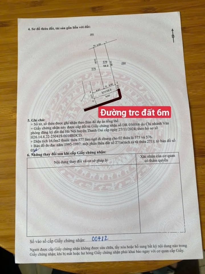 Đất nền Thôn Thượng Thanh, xã Bình Minh 58m² giá 3.48 tỷ - Sổ đỏ chính chủ!