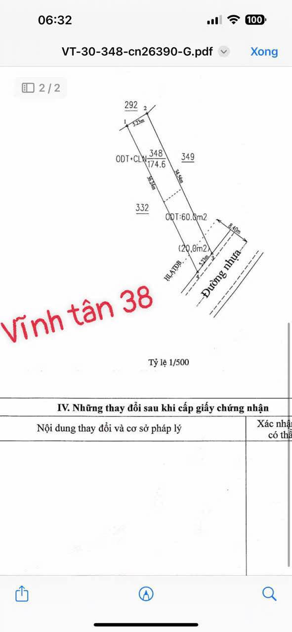 Đất nền Vĩnh Tân 38, Tân Uyên 174m² giá 1.599 tỷ - Đầu tư sinh lời tuyệt vời!
