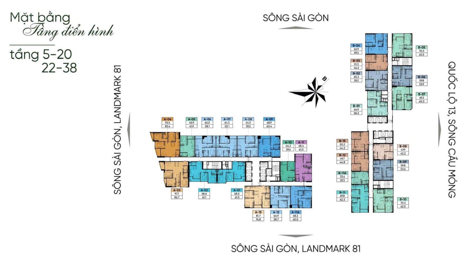 Căn hộ cao cấp A&T Saigon Riverside 58m² giá 2.9 tỷ - View sông đẹp mê ly!