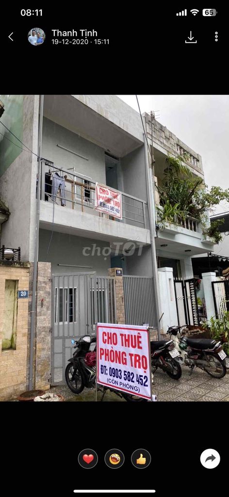 Nhà trọ 10 phòng Đường Nguyễn Văn Huề, Đà Nẵng - Sẵn sàng thu nhập ngay!