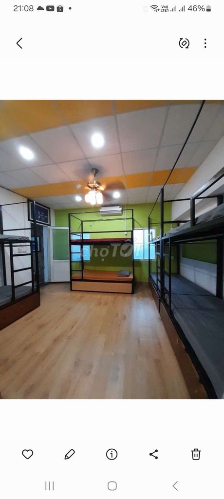 Phòng dorm giường tầng cho thuê tại Mỹ Khê 8, Đà Nẵng - Sát biển, giá chỉ 1 triệu/tháng!