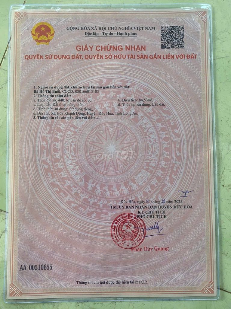 Đất mặt tiền đường 823D, Đức Hòa, Long An - Giá 2.9 tỷ - Pháp lý rõ ràng