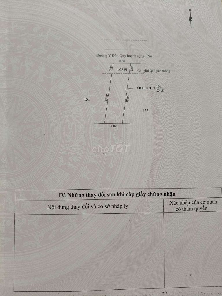 Đất thổ cư 126m² mặt tiền đường Y Đôn - Gần Bệnh Viện Buôn Hồ chỉ 800 triệu!