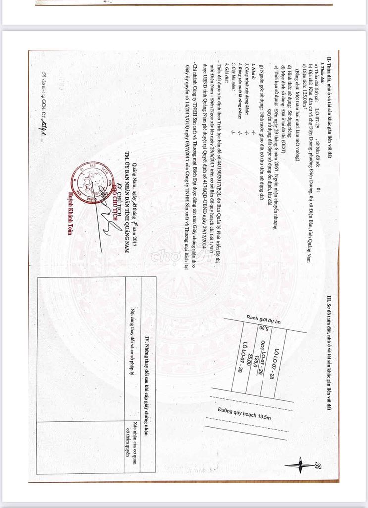 Đất đẹp ngay chợ Điện Dương, 225m² giá 2,4 tỷ - Pháp lý đầy đủ!