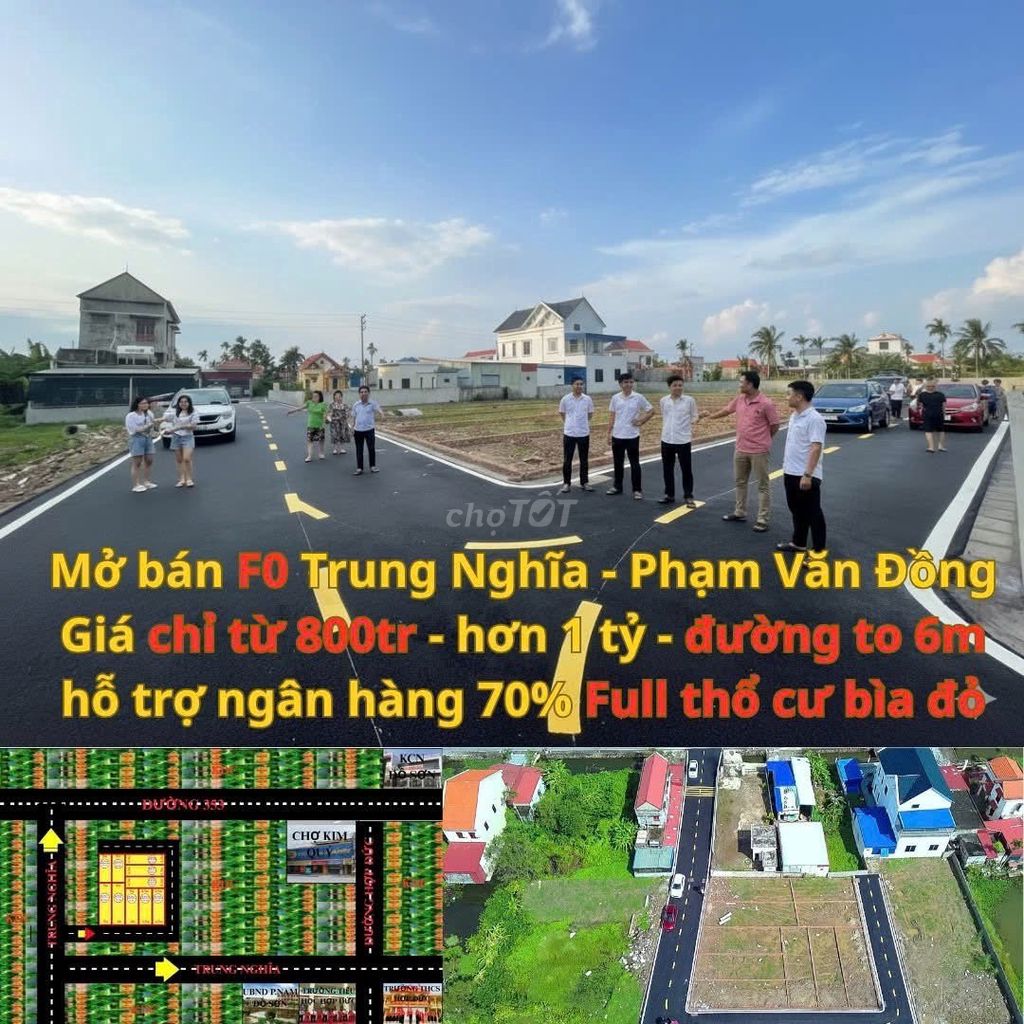 Đất nền trung tâm Trung Nghĩa, Hải Phòng 70m² chỉ 800 triệu - Cơ hội vàng đầu tư!