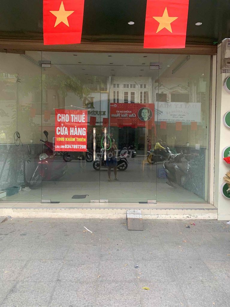 Cửa hàng mặt phố 109b Khâm Thiên 45m² giá 20 triệu - Mặt tiền 5m, an ninh tốt!