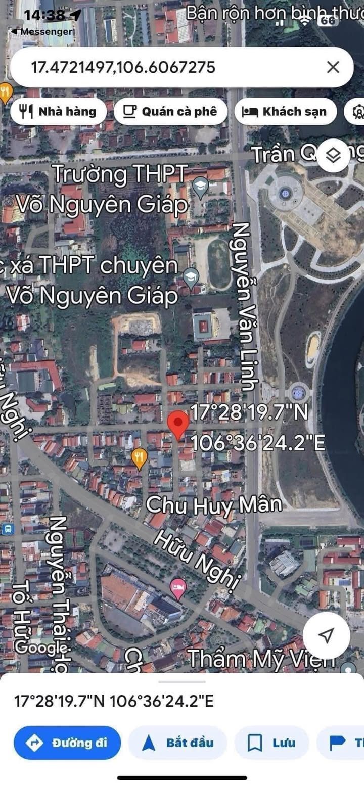 Đất nền mặt tiền đường Hoàng Cầm, Nam Lý 113.6m² giá chỉ 4.2 tỷ - Cơ hội đầu tư hiếm có!