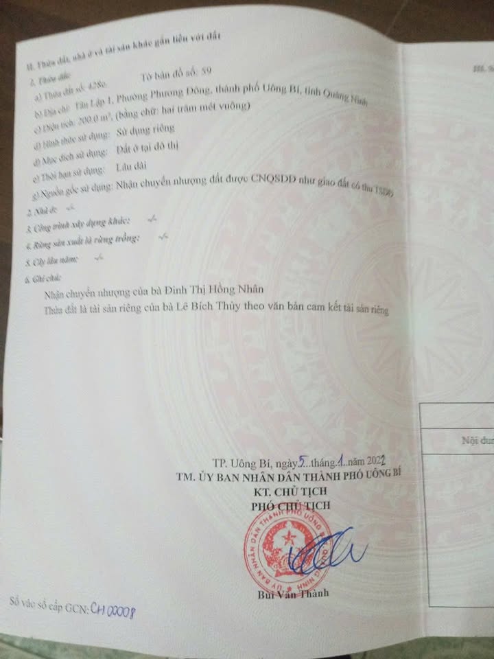 Đất ở Phường Phương Đông, Uông Bí 200m² giá 1.8 tỷ - Cơ hội đầu tư tuyệt vời!