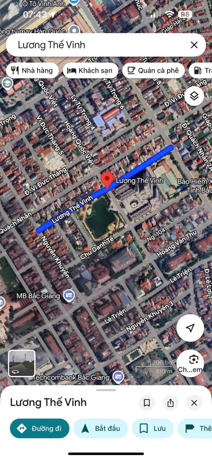 Đất nền Lương Thế Vinh, Bắc Giang 129.2m² - Sổ đỏ chính chủ, sang tên nhanh!