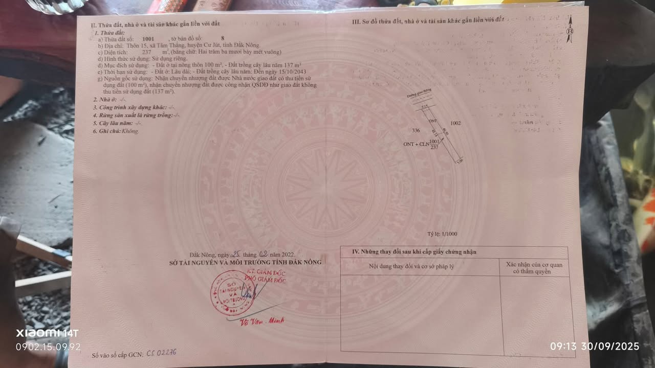 Đất nền Cư Jút 100m² giá 410 triệu - Sổ hồng chính chủ, bớt lộc!