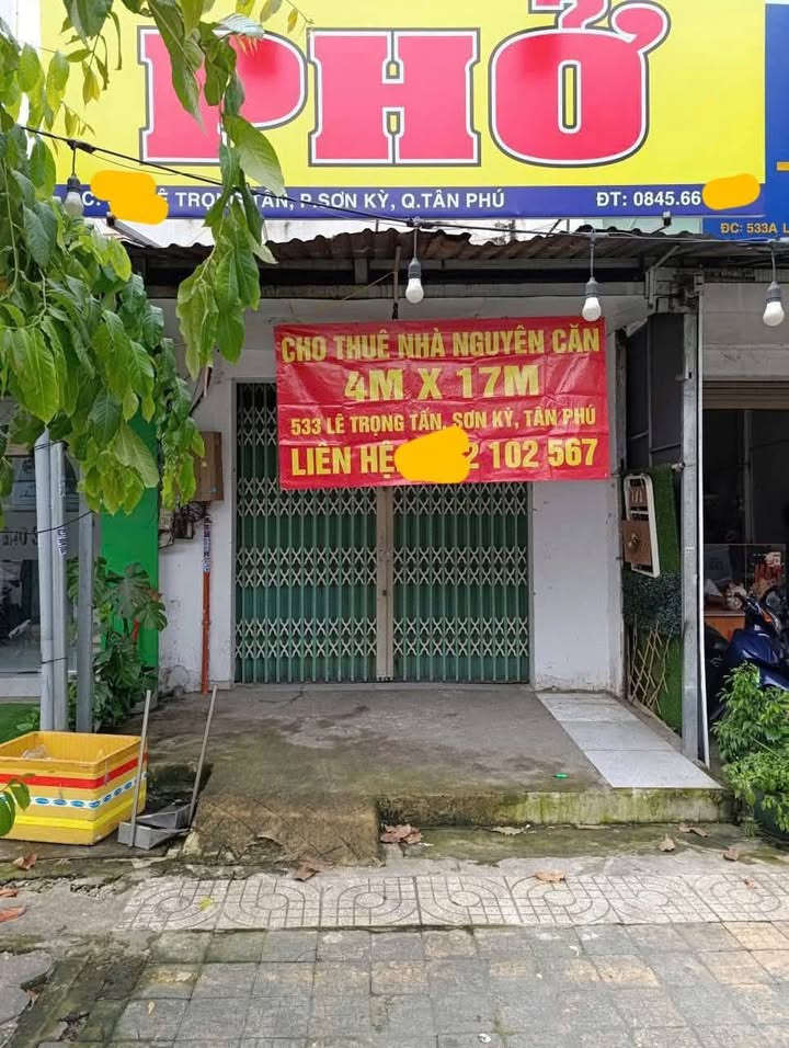 Nhà mặt tiền Lê Trọng Tấn, Tân Phú 68m² giá 12 triệu - Phù hợp kinh doanh!
