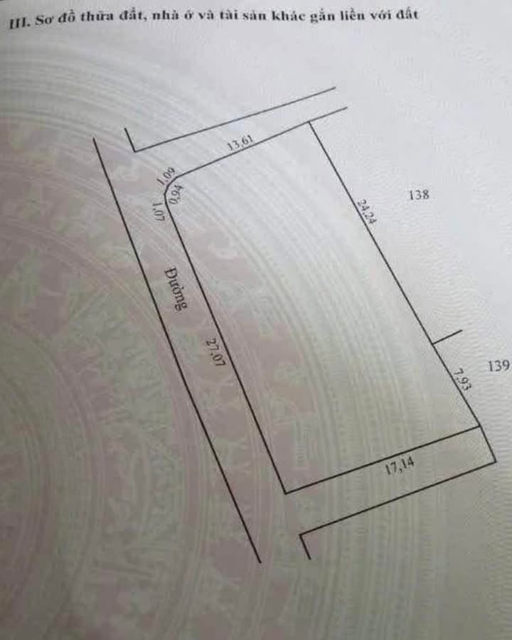 Đất thổ cư xã An Vĩ, Khoái Châu, Hưng Yên 493m² giá 14.79 tỷ - Hướng Đông, mặt tiền rộng
