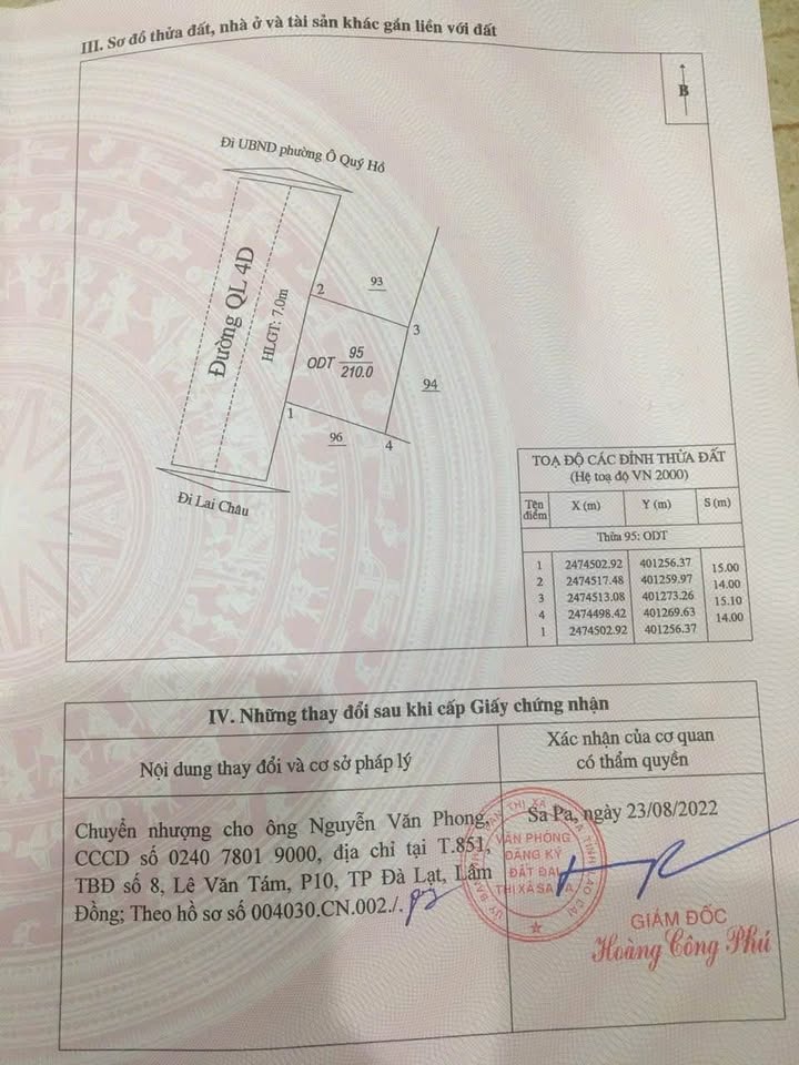 Bán đất du lịch Sa Pa 420m² giá 1X tỷ - Vị trí vàng trên Quốc lộ 4D!