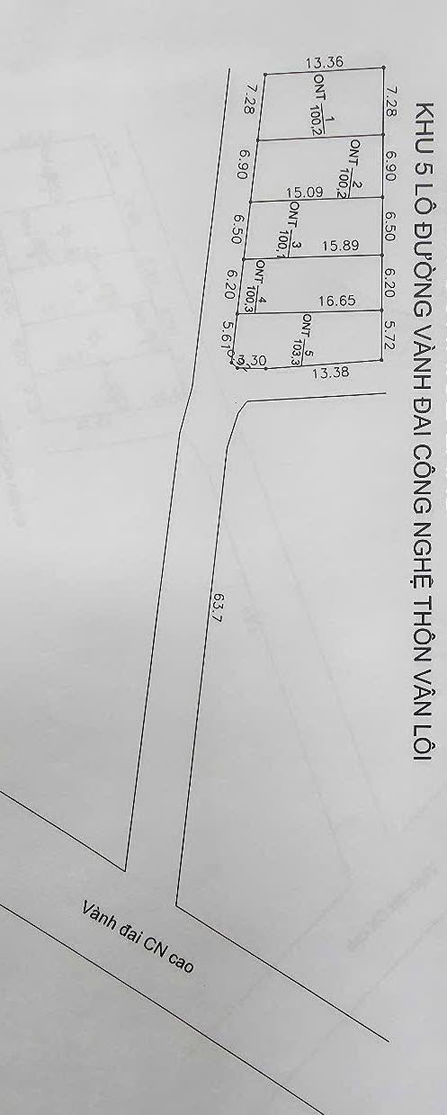 Đất nền dự án Vân Lôi, Hòa Lạc 100m² giá 3 tỷ - Đầu tư sinh lời ngay!