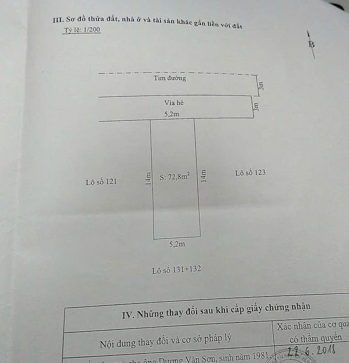 Lô đất TĐC Nam Hải 72.8m² giá chỉ 4.6 tỷ - Sổ đỏ chính chủ