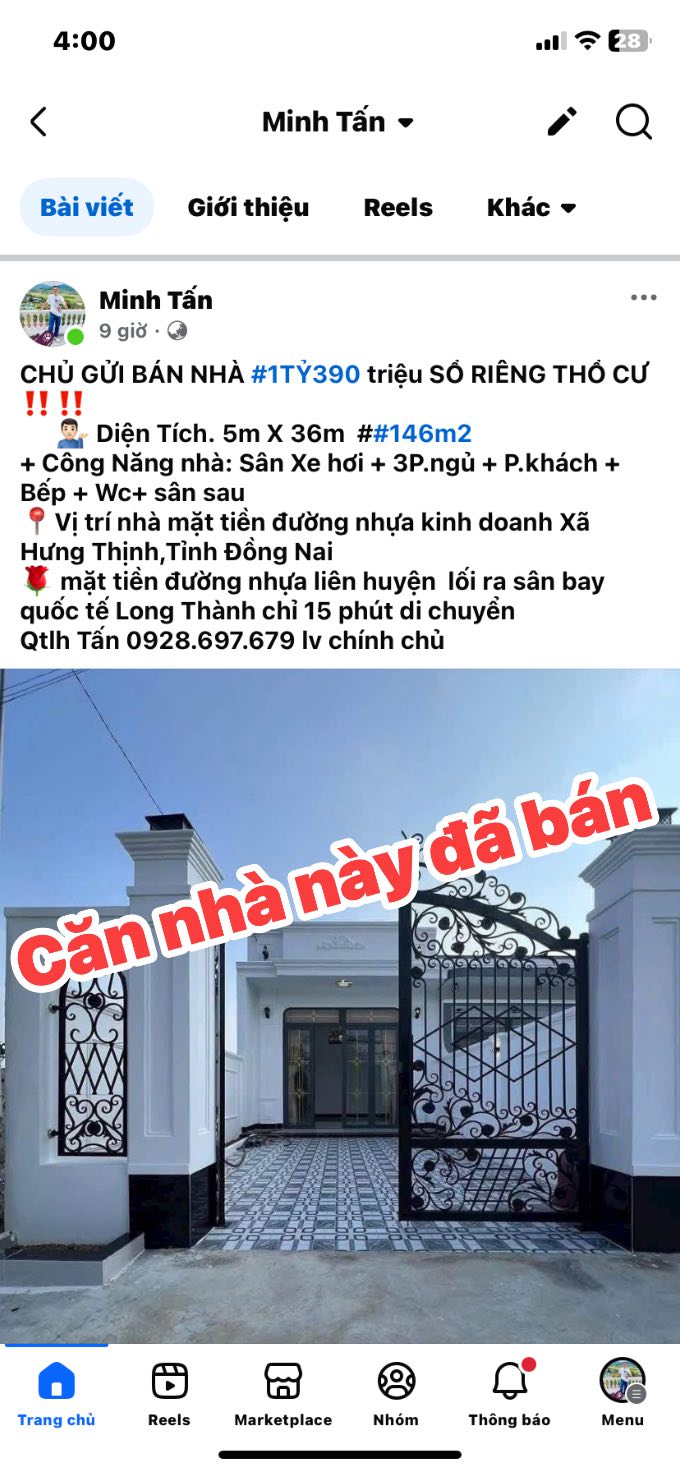 Nhà riêng 150m² xã Hưng Thịnh giá chỉ 1.55 tỷ - Sổ hồng chính chủ!