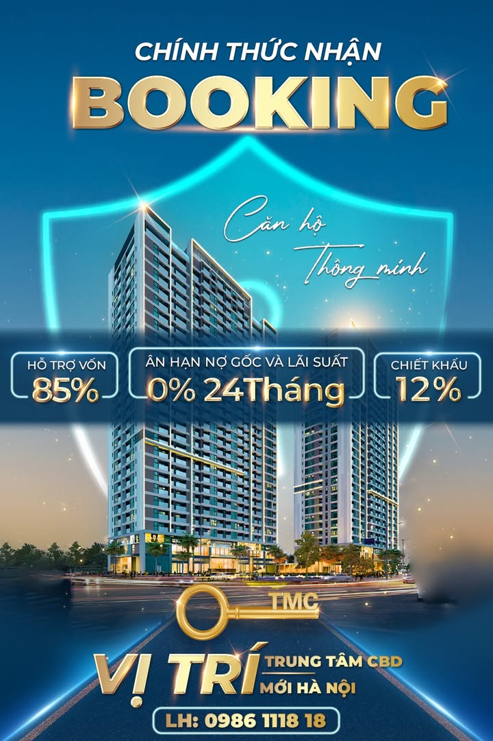 Căn hộ TMC Smart Home Cổ Nhuế 69m² giá 621 triệu - Sẵn sàng nhận booking!