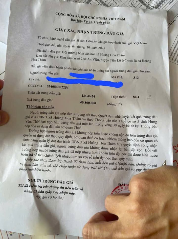 Đất nền An Viên Tiên Lữ 84m² giá 5.28 tỷ - Chính chủ bán gấp!