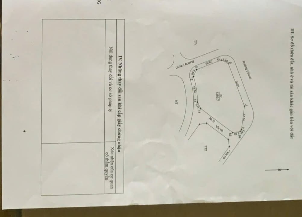 Đất thương mại dịch vụ Tứ Hiệp 1.359m² giá 60 tỷ - Cơ hội đầu tư hấp dẫn!