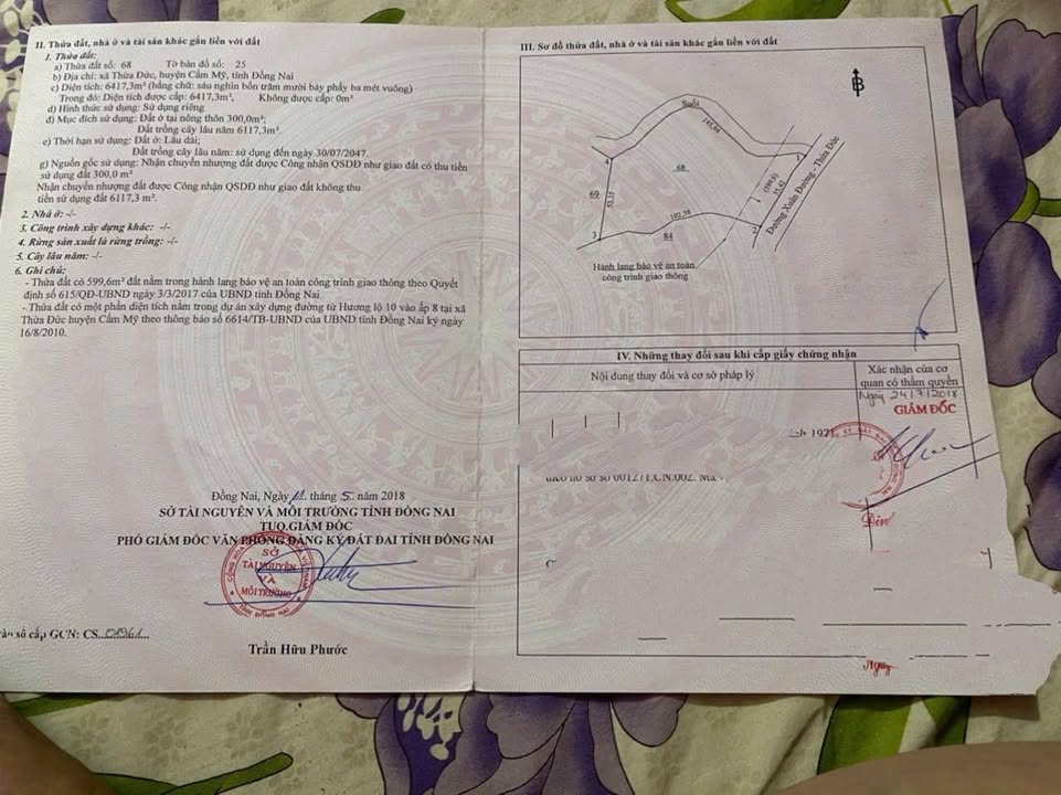 Đất thổ cư Thừa Đức 6117m² giá 2 tỷ - Mặt tiền 55m, gần sân bay Quốc Tế Long Thành!