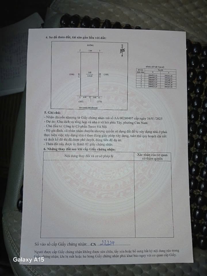 Đất nền phường Cửa Nam, TP Vinh 119m² giá 4.6 tỷ - Mặt tiền rộng thoáng!