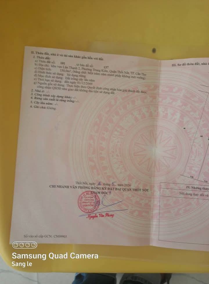 Đất nền Lân Thạnh 2, Trung Kiên, Thốt Nốt 150m² chỉ 500 triệu - Cơ hội đầu tư tuyệt vời!