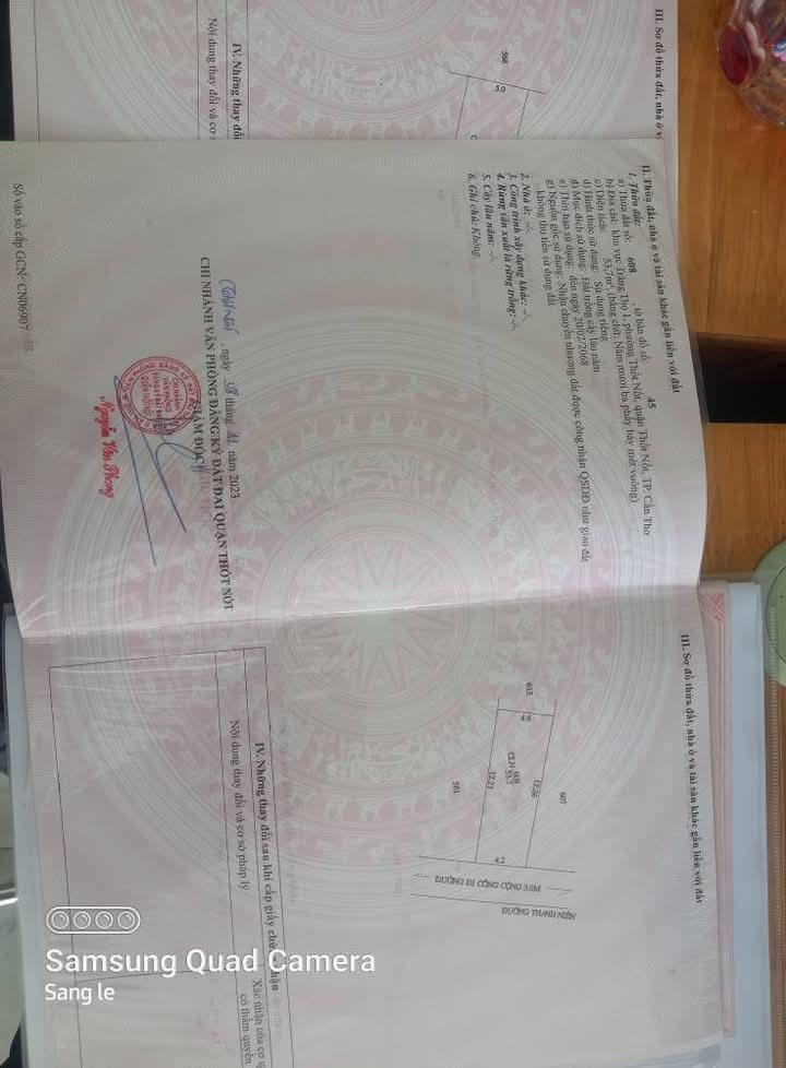 Đất nền Thốt Nốt 109m² giá 950 triệu - Đầu tư sinh lời ngay!