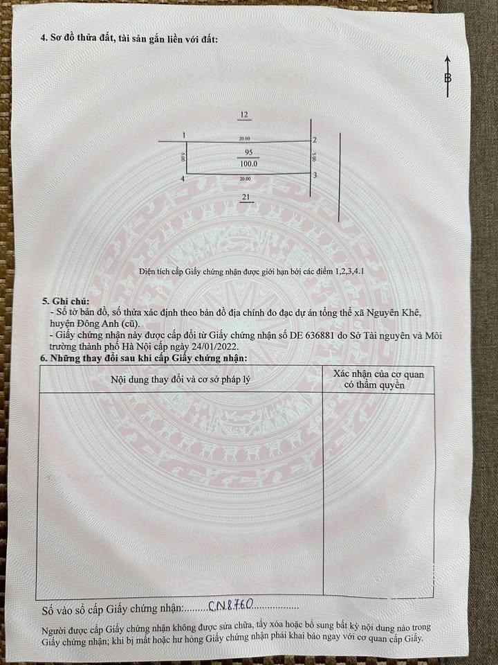 Đất thổ cư thôn Đồng, Nguyên Khê, Đông Anh 100m² - Đầu tư sinh lời cao!