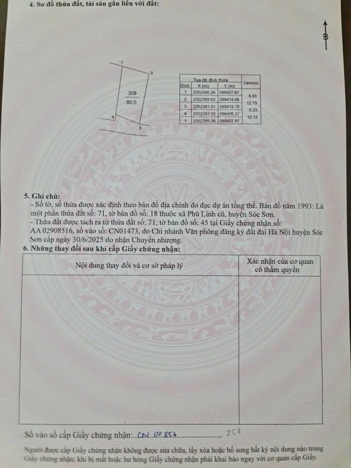 Đất thổ cư 80m² tại Sóc Sơn, Hà Nội chỉ 2.1 tỷ - Sổ đỏ chính chủ!