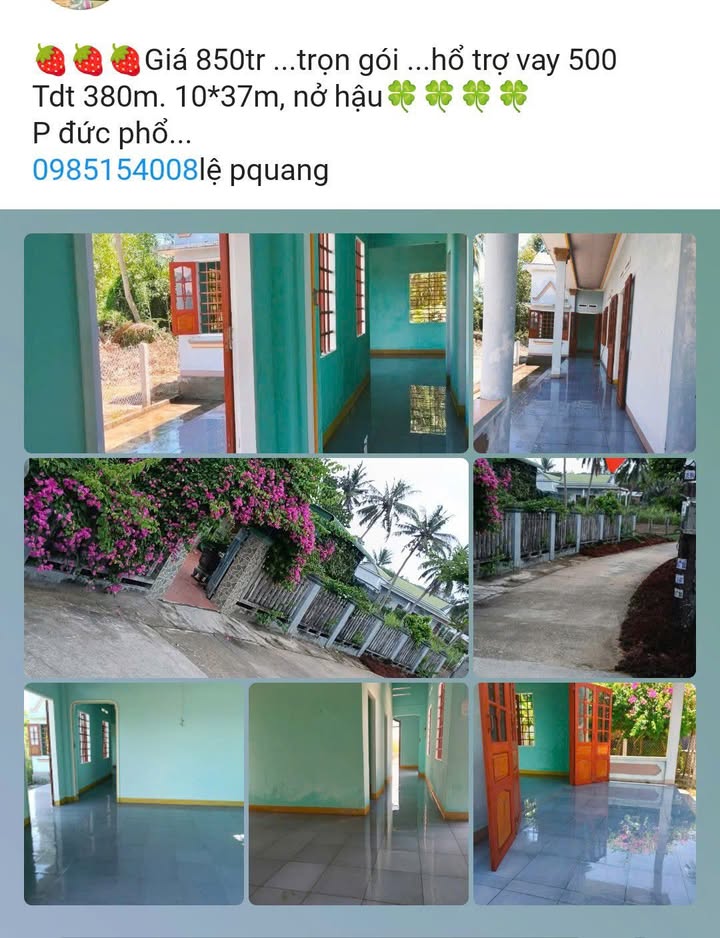 Đất nền phường Vinh, Quảng Ngãi 370m² giá 8 tỷ - Sổ đỏ chính chủ, hỗ trợ vay vốn